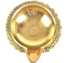 Hand Crafted Brass Kuber Diya 1 inch x 2.25 inch