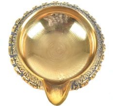 Hand Crafted Brass Kuber Diya 1 inch x 2.5 inch