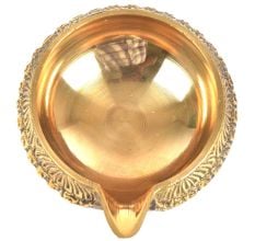 Hand Crafted Brass Kuber Diya 1.25 inch x 3.25 inch