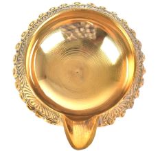 Hand Crafted Brass Kuber Diya 1.1 inch x 2.75 inch