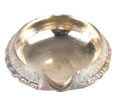 Brass Silver Finish Sacred Prayer kuber Deep Diya
