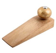 Golden Ceramic Wooden Door Stopper