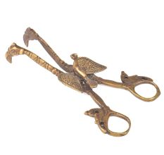 Bronze Candle Snuffer Scissor With A Bird On It