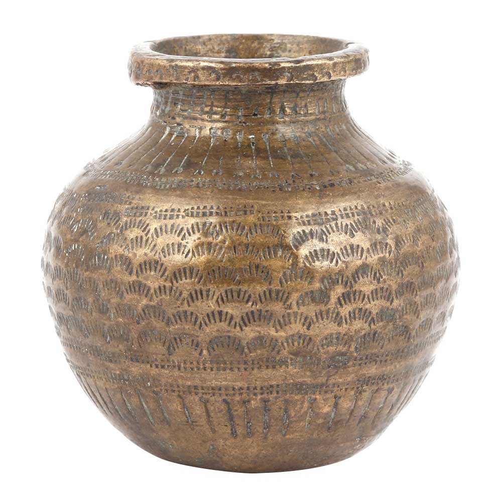 Bronze Pot With Fine Engraving
