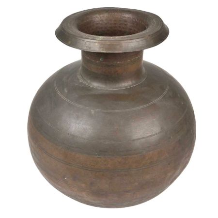 Brass Long Neck Water Storage Matka Pot