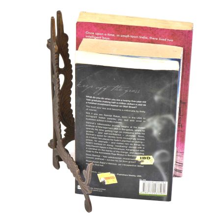 Vintage Finely Engraved  Bronze Bookends