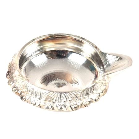 Hand Crafted Brass Kuber Diya 1 inch x 2.25 inch