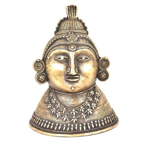 Bronze Tribal Queen Head Statue