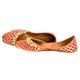RED BROCADE GHUNGROO JUTTI