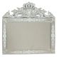 Rectangle Traditional Cut Glass and Etched Wall Mirror