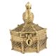 Bronze Dhokra Art Jewellery Box With A Handle On The Bird