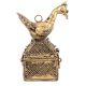 Bronze Dhokra Art Jewellery Box With A Bird On It