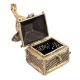Bronze Dhokra Art Jewellery Box With A Bird On It