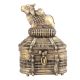 Bronze Dhokra Art Jewellery Box With A Nandi Sitting On It