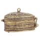 Bronze Dhokra Art Heart Shaped Jewellery Box