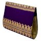 Violet Baluchari Pure Silk Clutch Bag