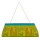 Yellow Mythological Dhokra Sling Clutch Bag