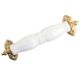 White Ceramic Golden Big Door Handle