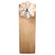 Cream Golden Leaf Big Melon Ceramic Wooden Door Stopper
