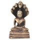 Bronze Buddha Sitting Under Snake Hood