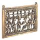 Bronze Tribal Art Wall Hanging Consisting of 5 Tribal People