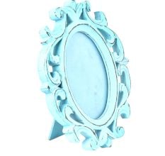 Turquoise Ovel Photo Frames