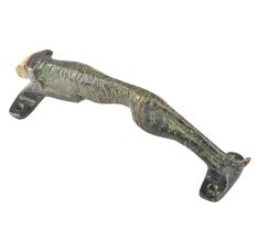 Brass Jaquar Door Cupboard Handle With Patina