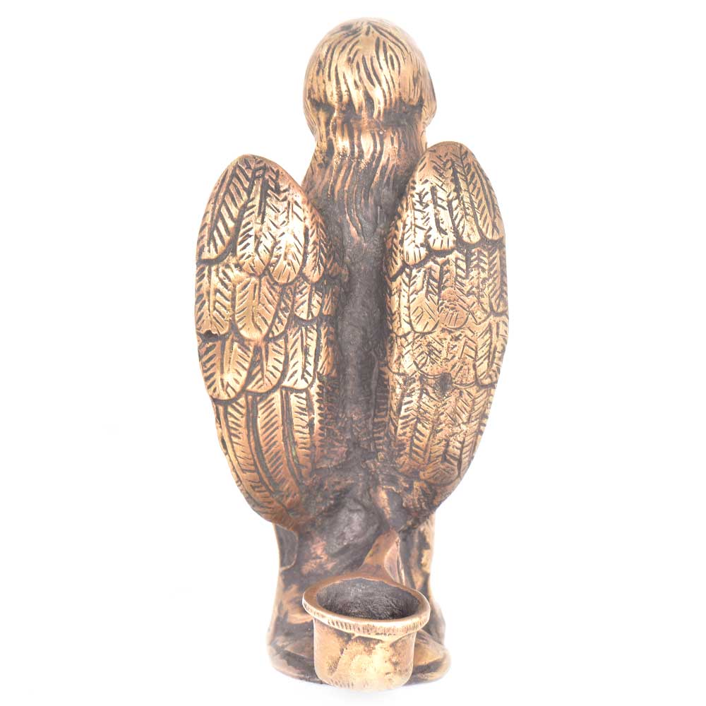 Brass Praying Angel Statue Candle Holder