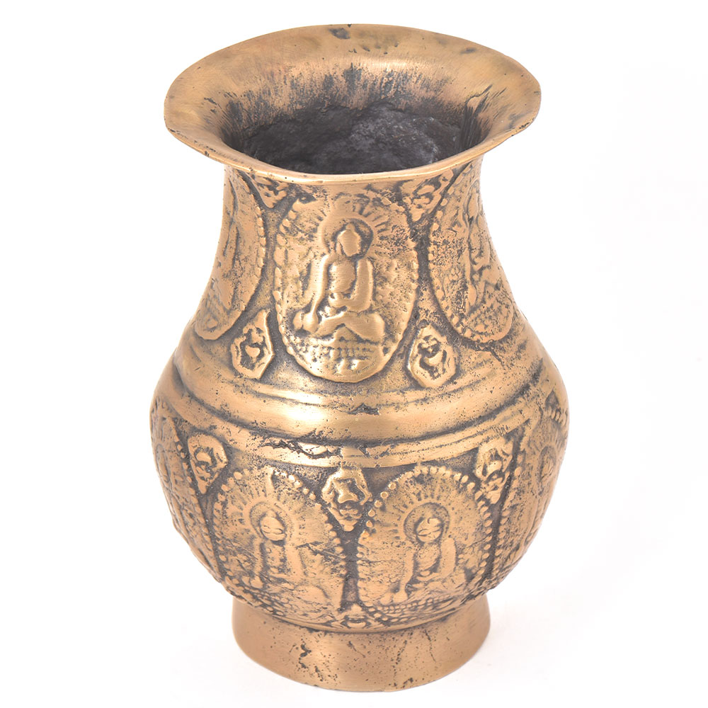 Brass Buddha Vase Vessel Pot