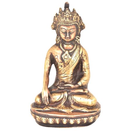 Brass Compassion and Fearlessness Buddha Statue