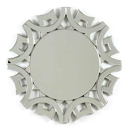 Small Round Modern Venetian Mirror
