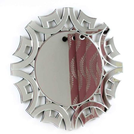 Small Round Modern Venetian Mirror