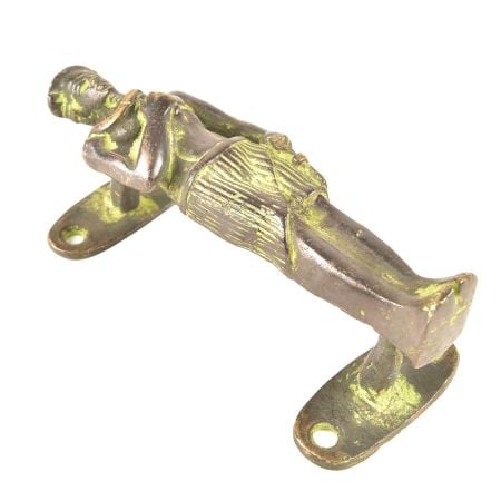 Brass Tribal Man Door Handle