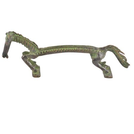 Brass Patina Horse Door Handle