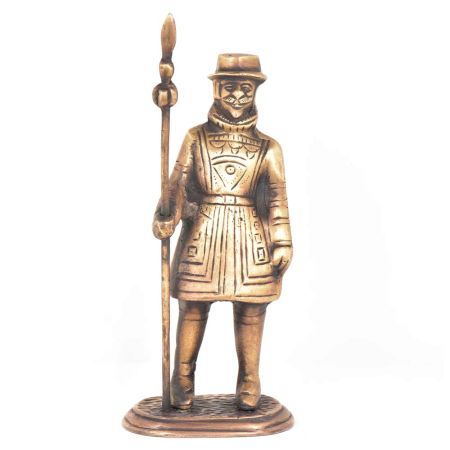 Brass Vintage British Soilder Statue