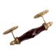 Dark Red Cut Glass Golden Small Door Handle