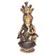 Brass Ganesha Sitting With Sheshnag And Diya