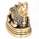 Carved Brass Nandi Statue