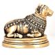 Carved Brass Nandi Statue