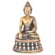 Brass Earth Touching Indian Buddha Statue