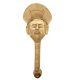 Brass Wise Man Face Door Handle
