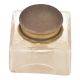 Vintage Glass Clear Rectangular Ink Pot