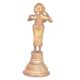 Brass Lady Holding Wick Lamp Deepak Arti Decor