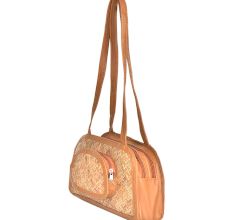 Small Bamboo Shoulder Bag With Pocket