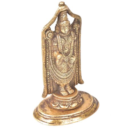 Brass Figurine Of Tirupati Bala Ji