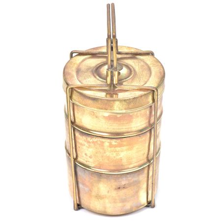 Vintage Triple Food Container Tiffin Box