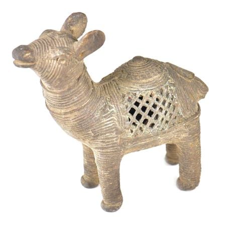 Brass Fawn Incense Stick Holder