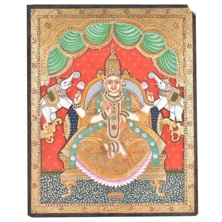 Gajalakshmi Tanjore Painting