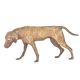 Brass Standing Hunting Hound Dog Figurine
