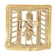 Dhokra Brass Farmer With Axe Wall Hanging